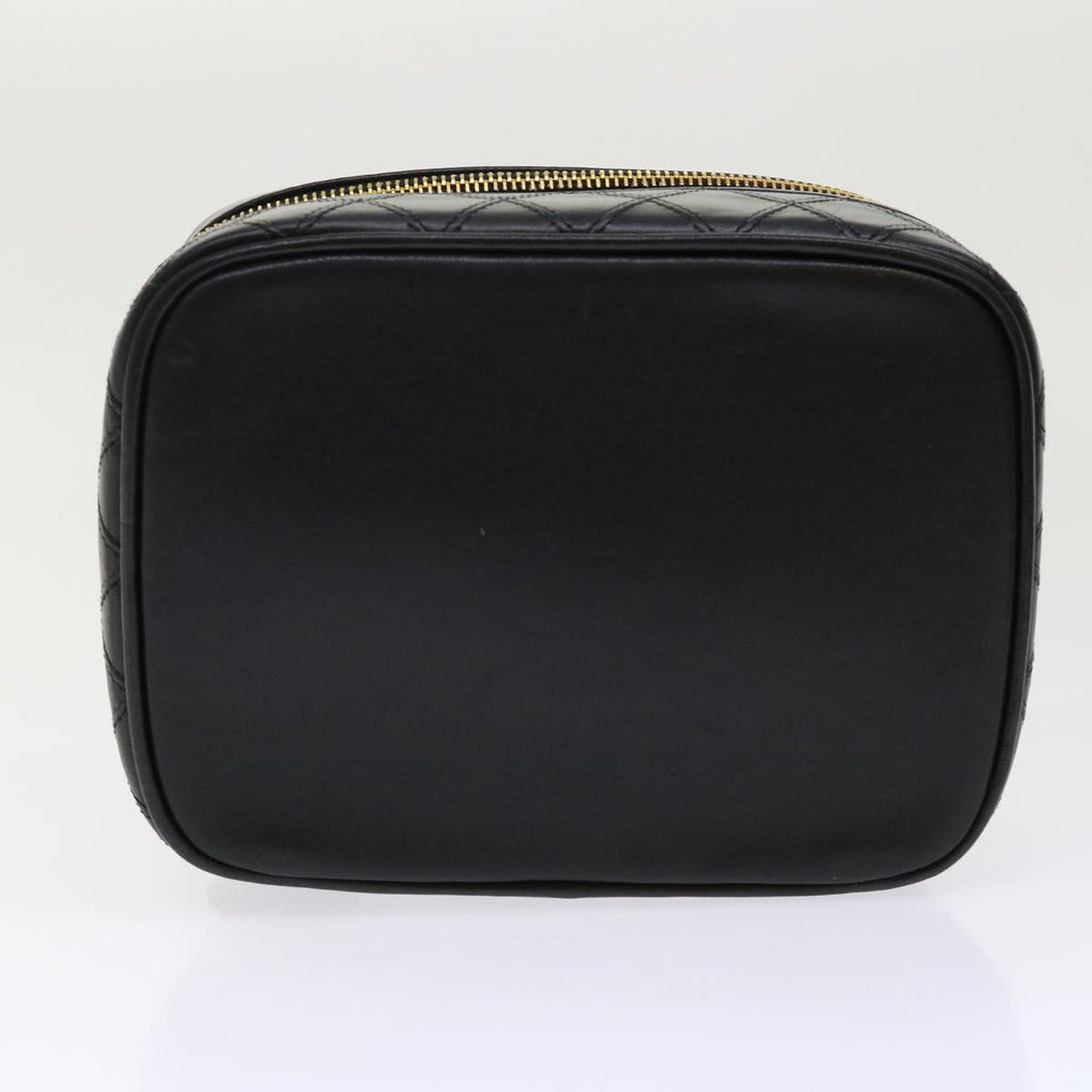 CHANEL Vanity Cosmetic Pouch Lamb Skin Beige CC  49478A