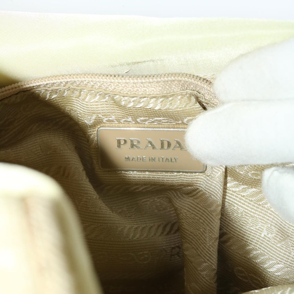 PRADA Tote Bag Nylon Cream  49819