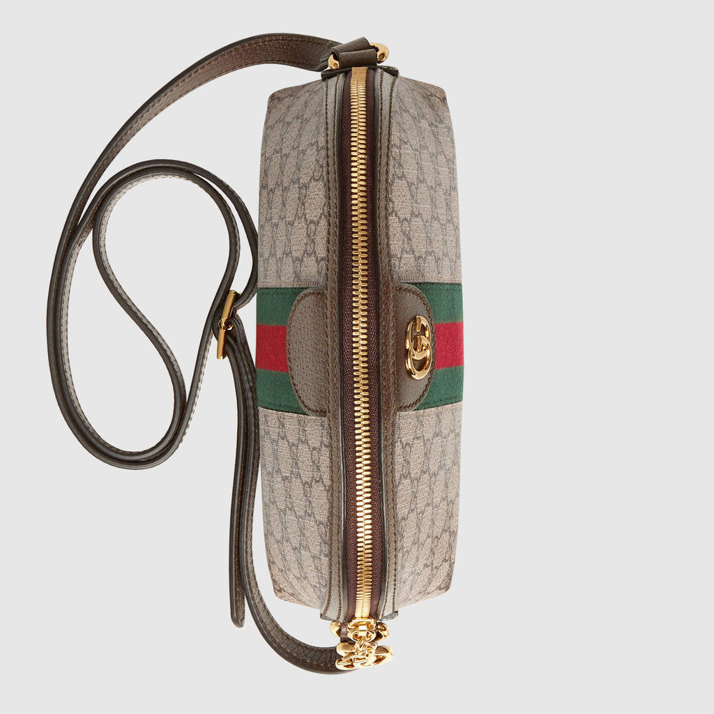 Gucci Ophidia GG Small Shoulder Bag Ebony/Beige