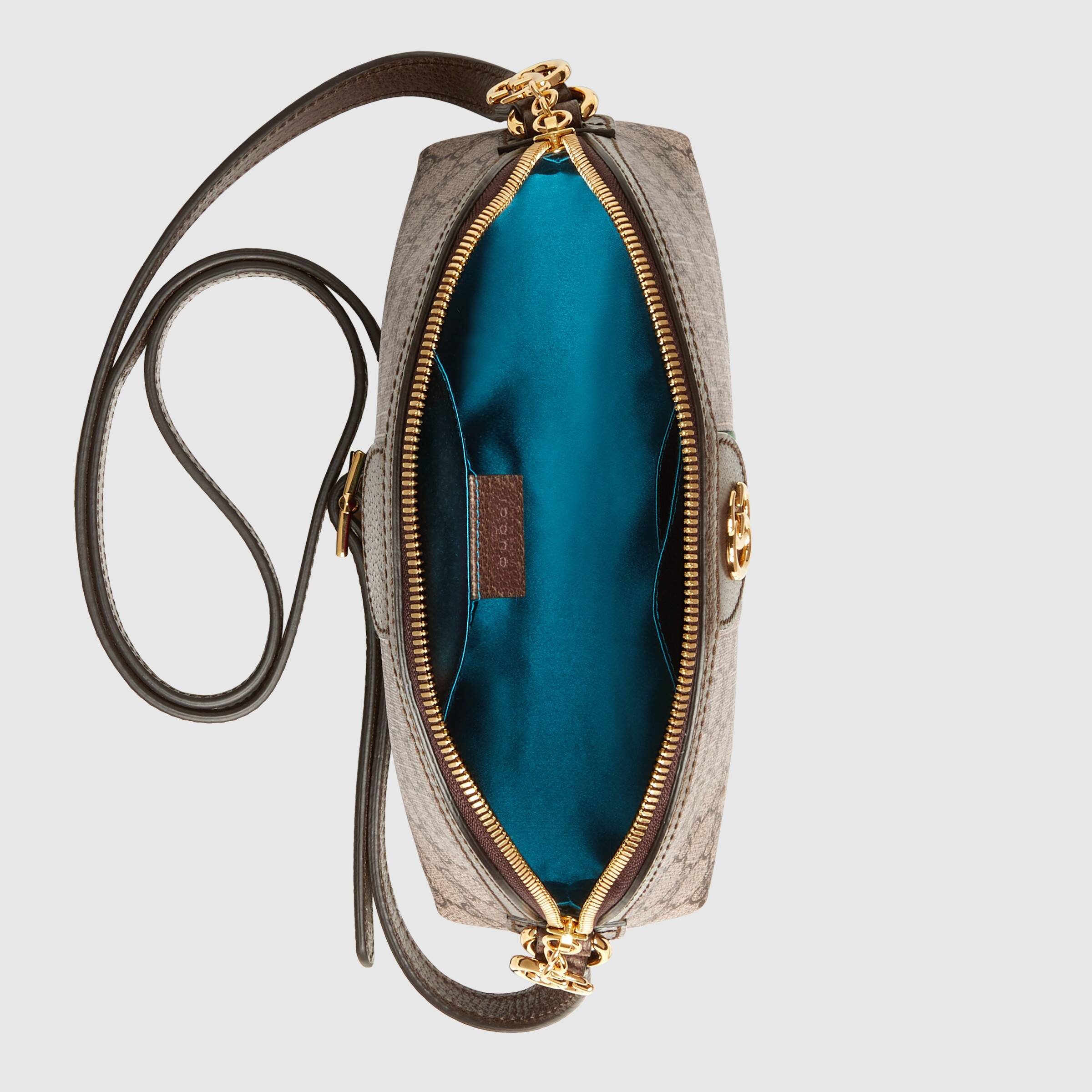 Gucci Ophidia GG Small Shoulder Bag Ebony/Beige