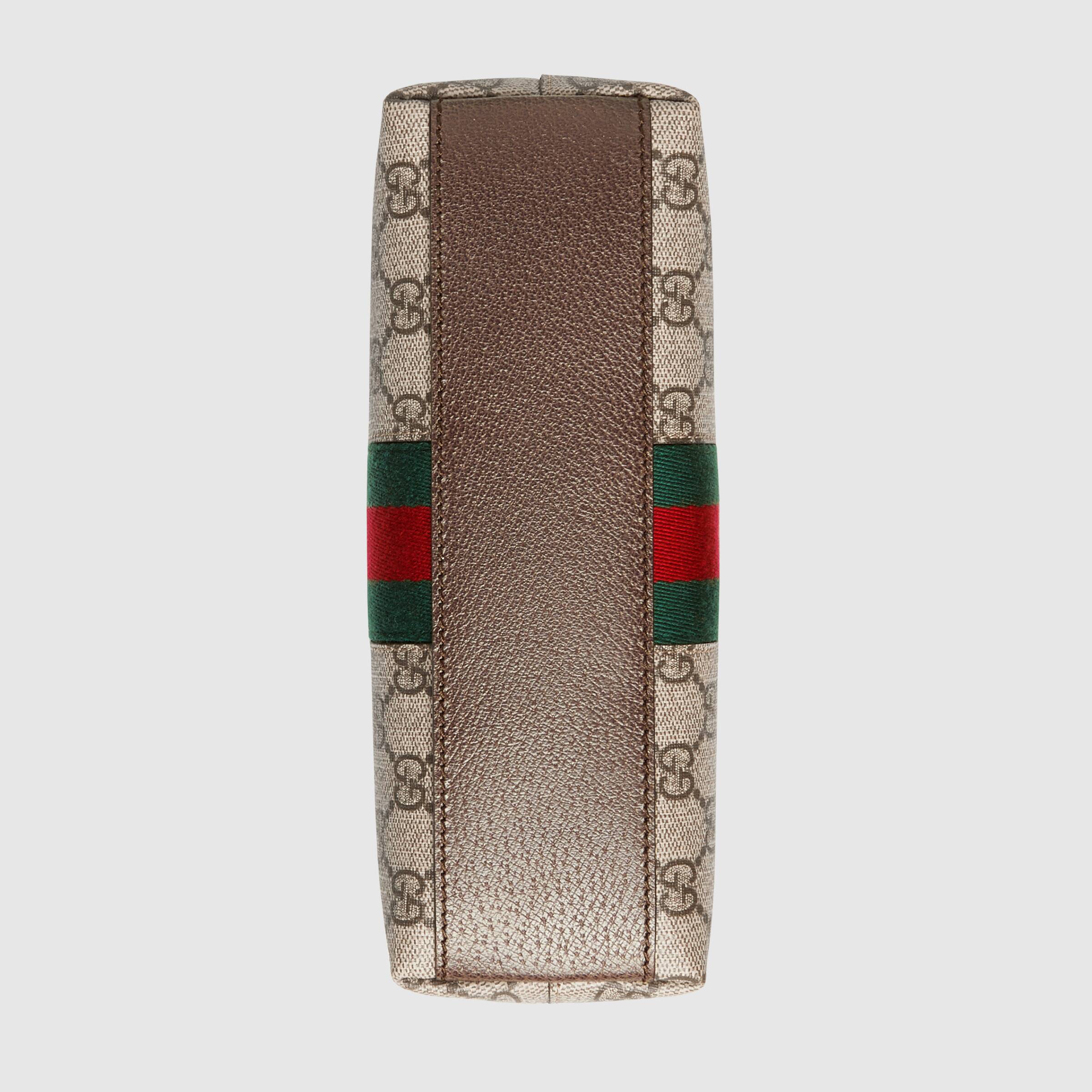 Gucci Ophidia GG Small Shoulder Bag Ebony/Beige