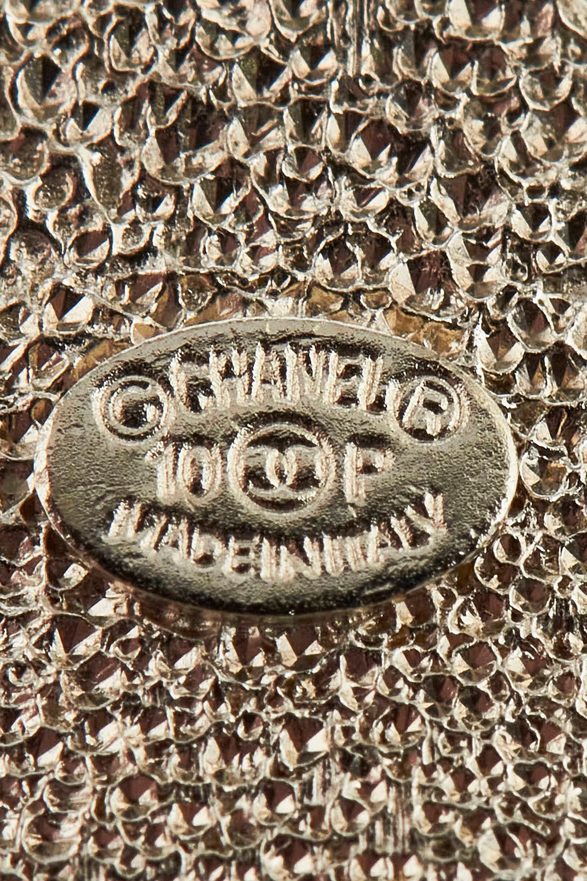 CHANEL Crystal Bow Brooch Costume Brooch