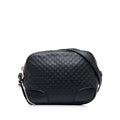 Gucci Bree Black Microguccisima Embossed Leather
