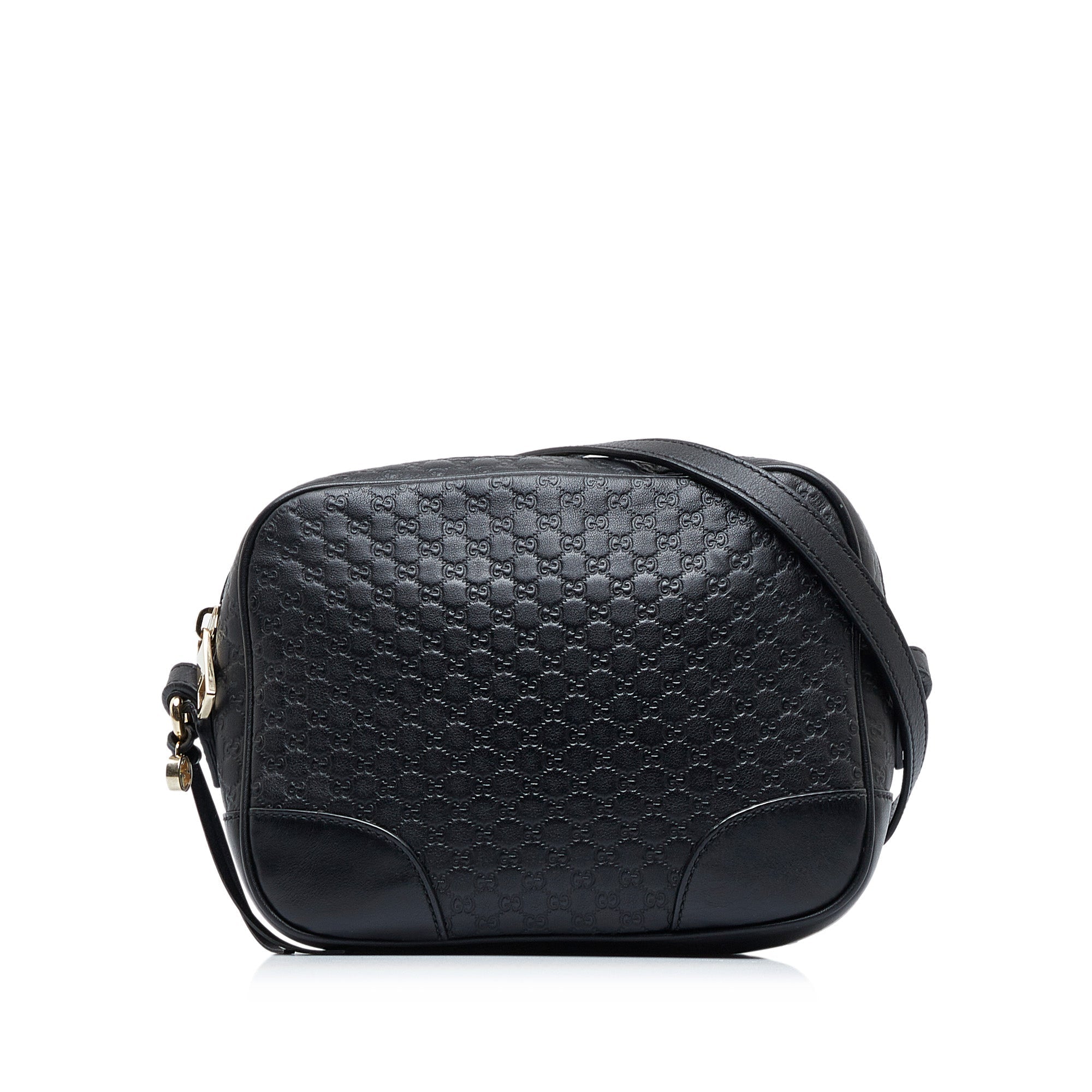 Gucci Bree Black Microguccisima Embossed Leather