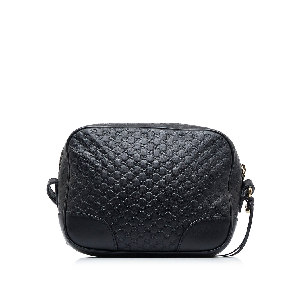 Gucci Bree Black Microguccisima Embossed Leather