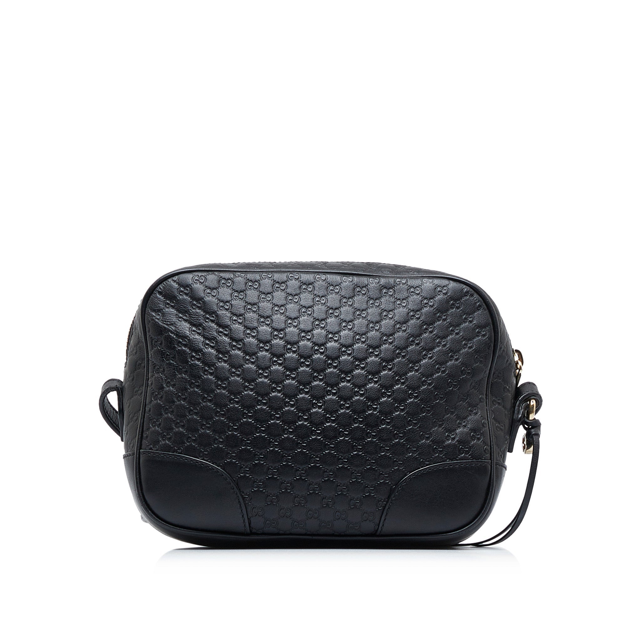 Gucci Bree Black Microguccisima Embossed Leather