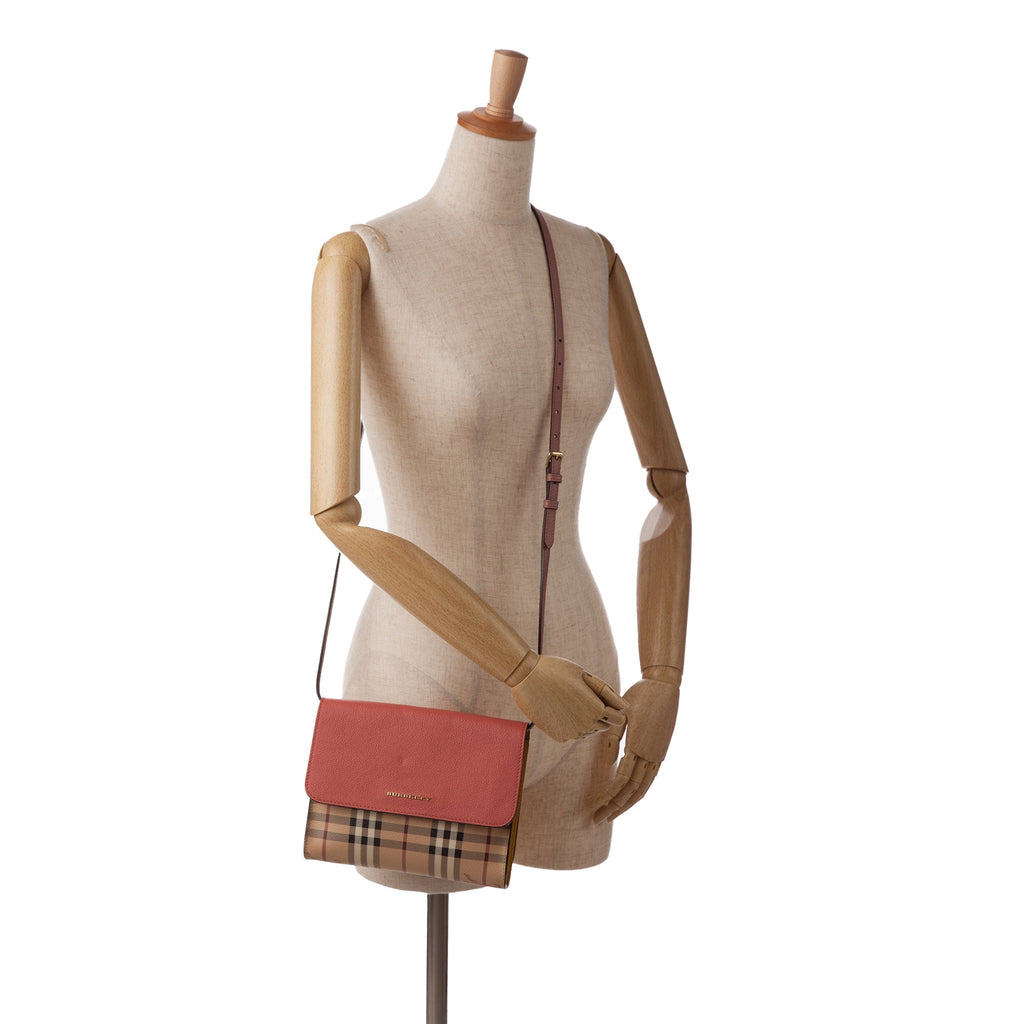 Burberry Loxley Brown Haymarket Canvas