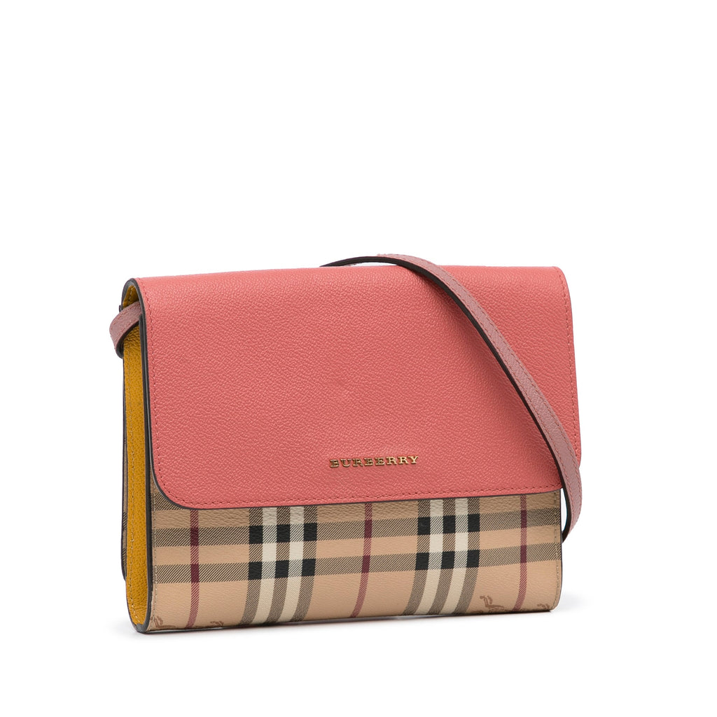 Burberry Loxley Brown Haymarket Canvas