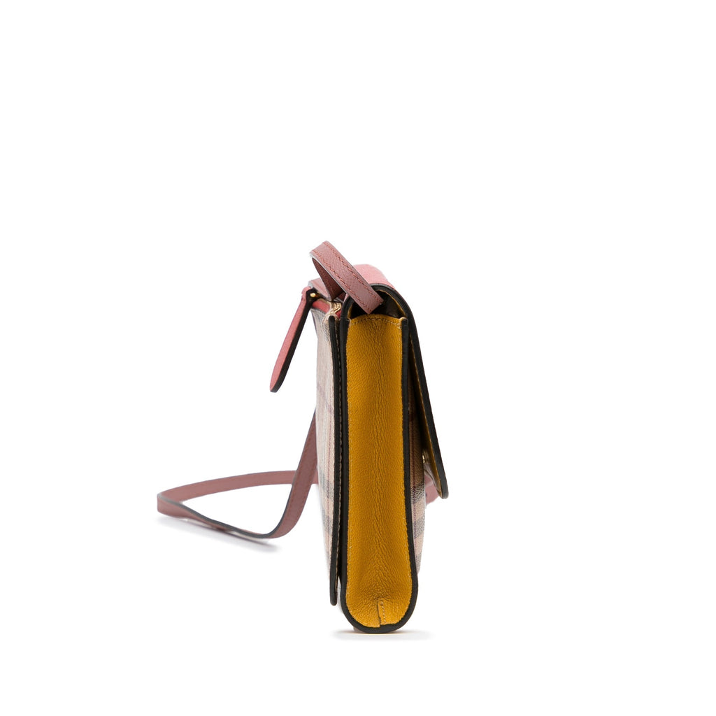 Burberry Loxley Brown Haymarket Canvas