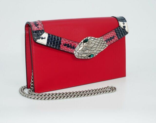 Gucci Lilith Leather Shoulder Bag Red