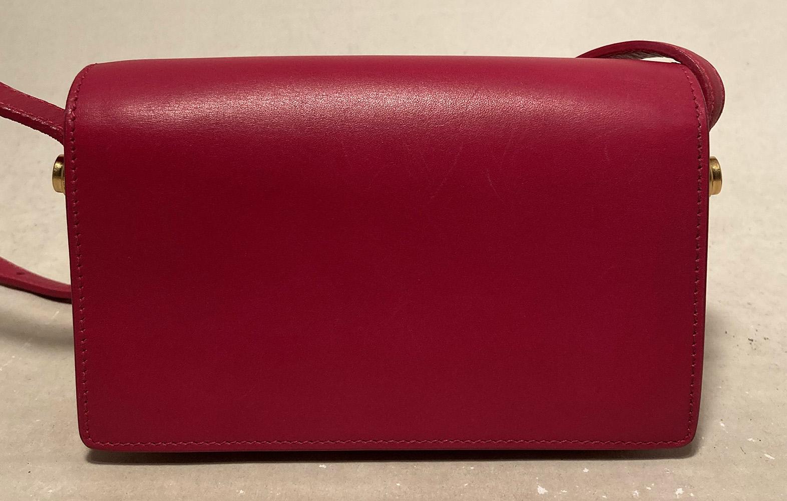 YVES SAINT LAURENT Pink Leather Small Lulu Bag