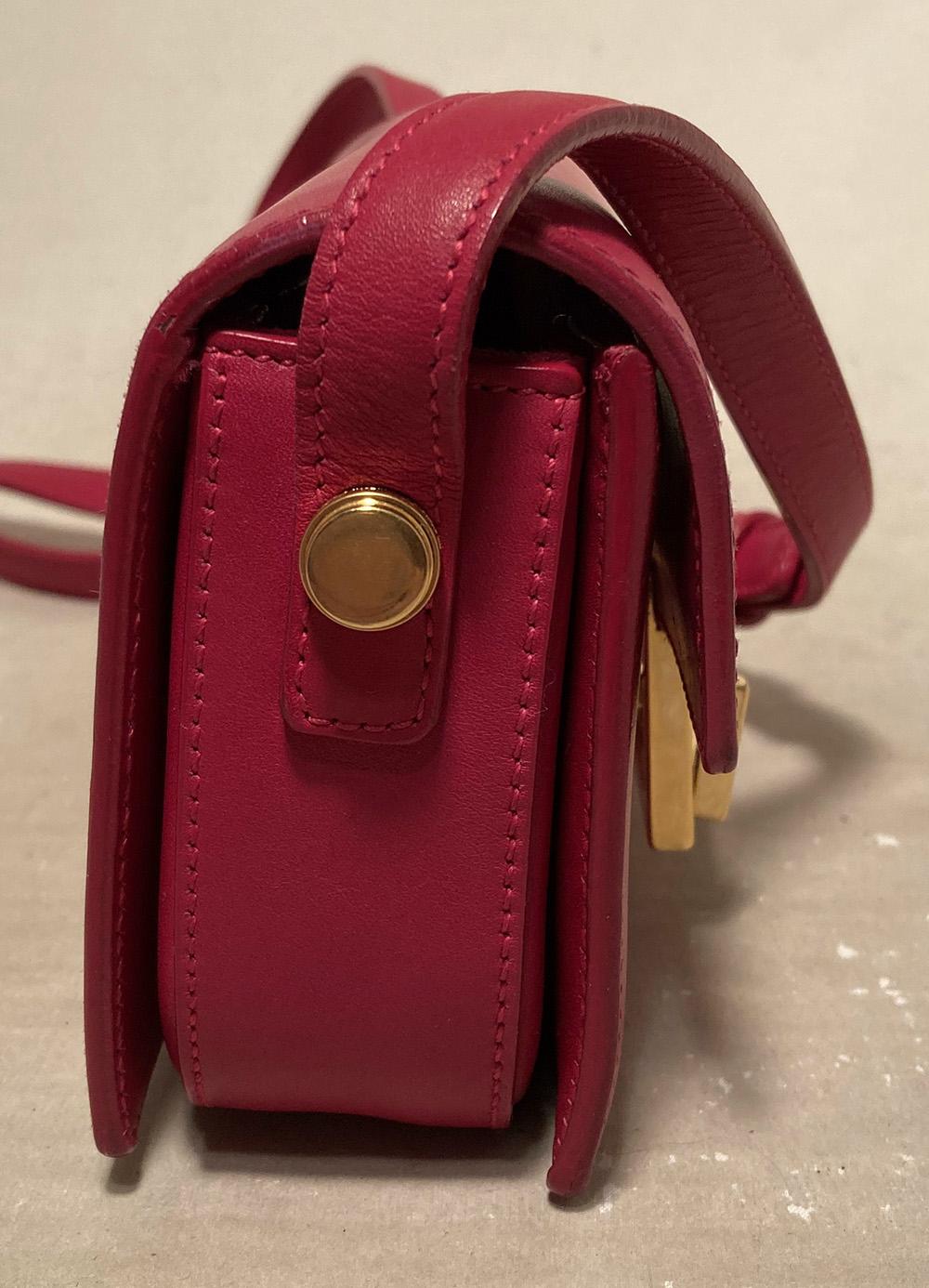 YVES SAINT LAURENT Pink Leather Small Lulu Bag