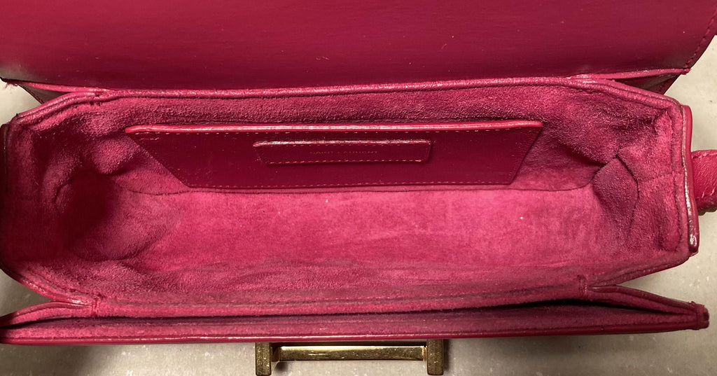 YVES SAINT LAURENT Pink Leather Small Lulu Bag