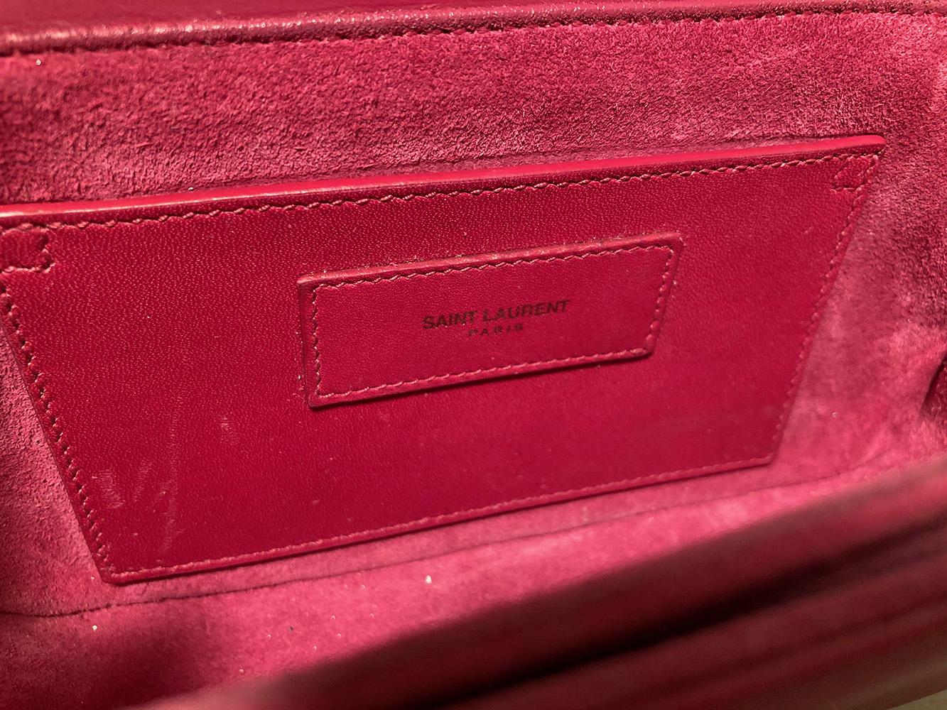 YVES SAINT LAURENT Pink Leather Small Lulu Bag