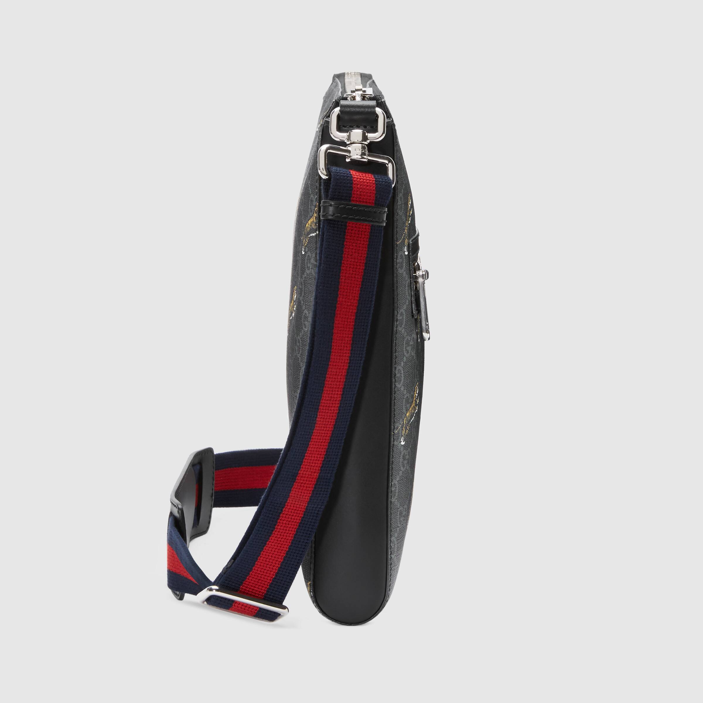 Gucci Bestiary Messenger With Tigers