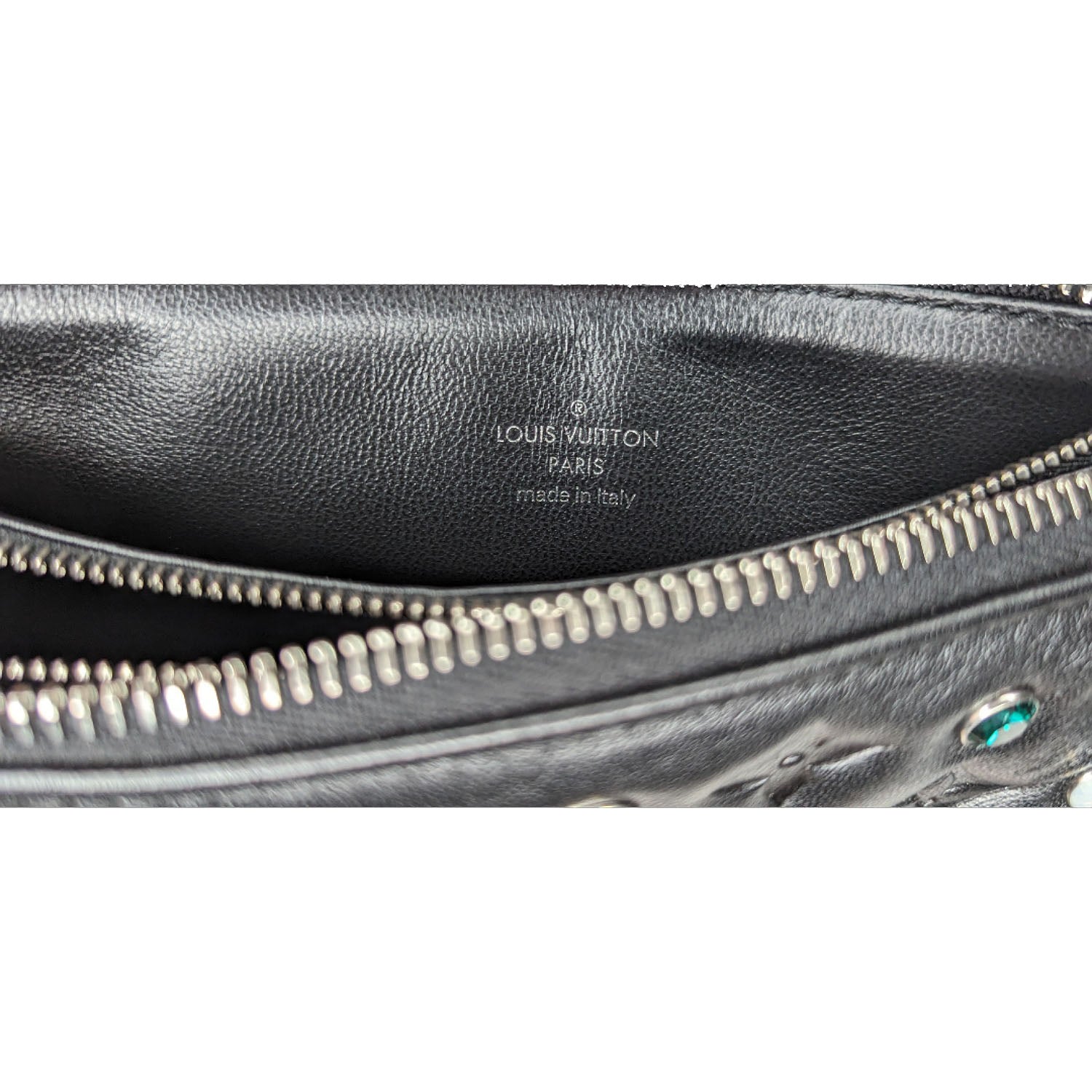 Louis Vuitton Monogram Embossed Crystal Embellished Coussin BB Bag