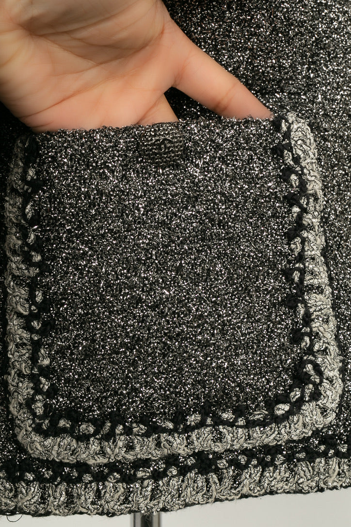 Veste argent��e Chanel