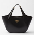 Prada medium leather tote bag