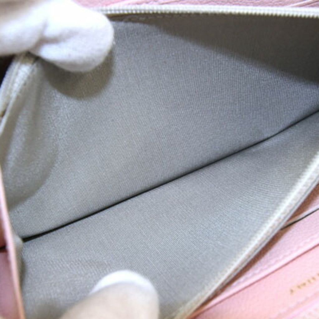 Chanel Pink Leather Camellia wallet accessories