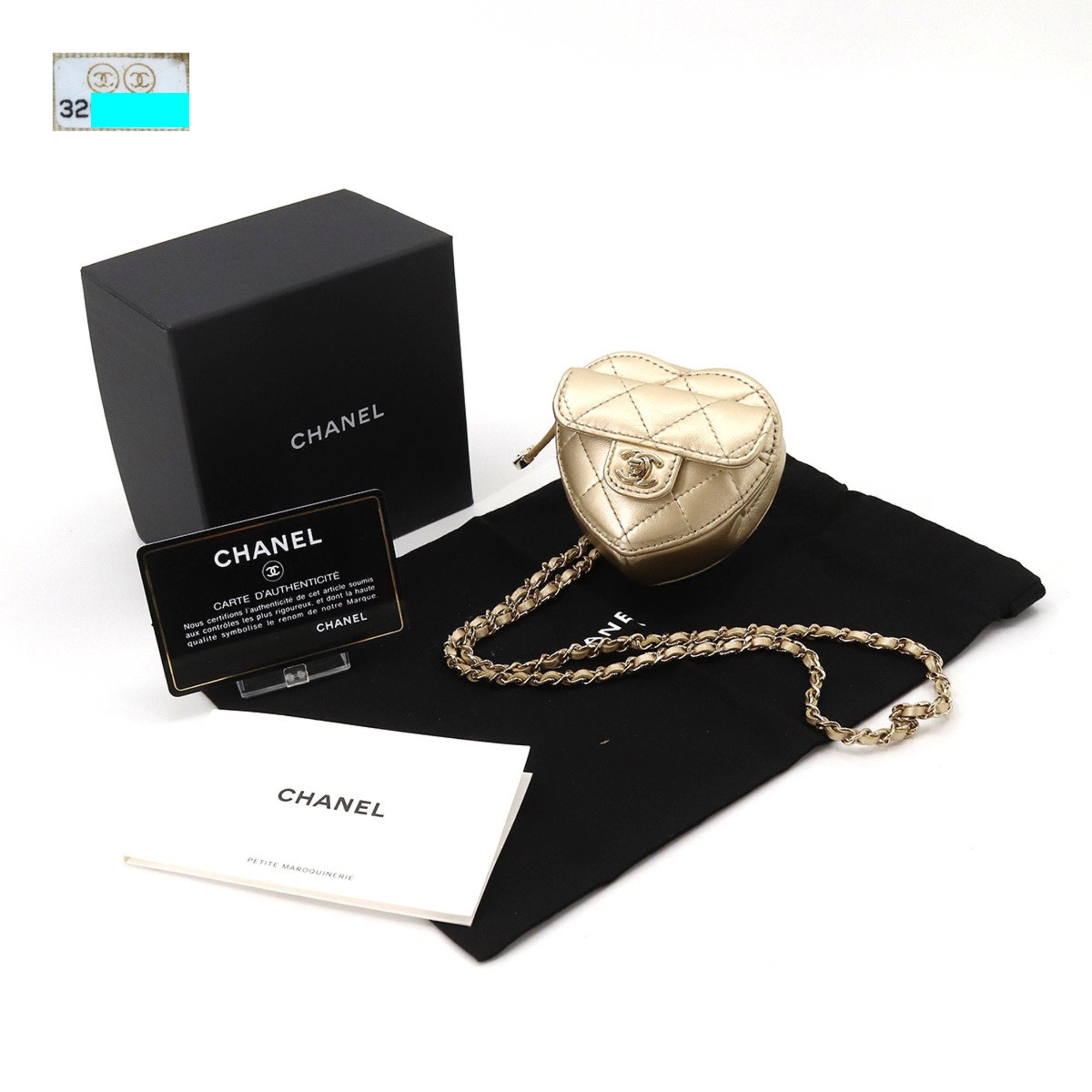 Chanel Gold Leather Wallet On Chain wallet accessories