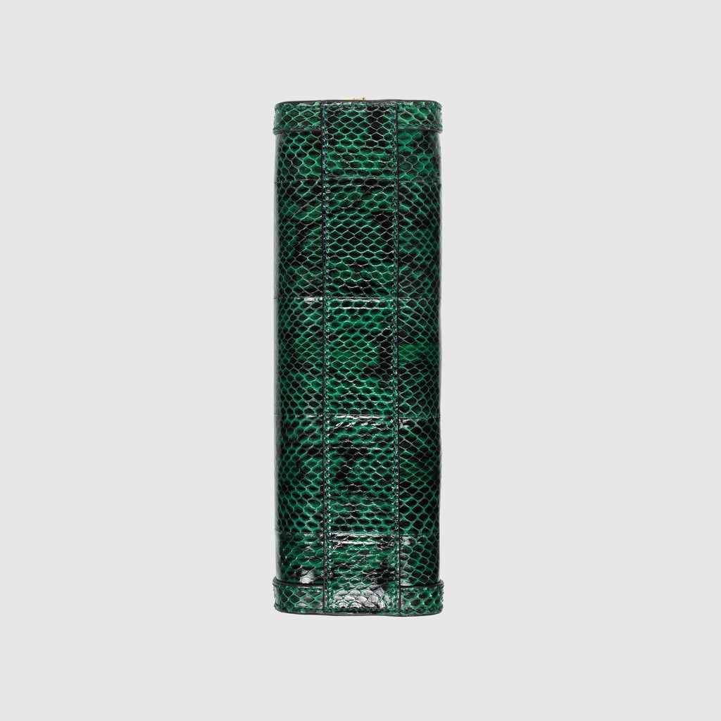 Gucci Ophidia Small Snakeskin Shoulder Bag Emerald