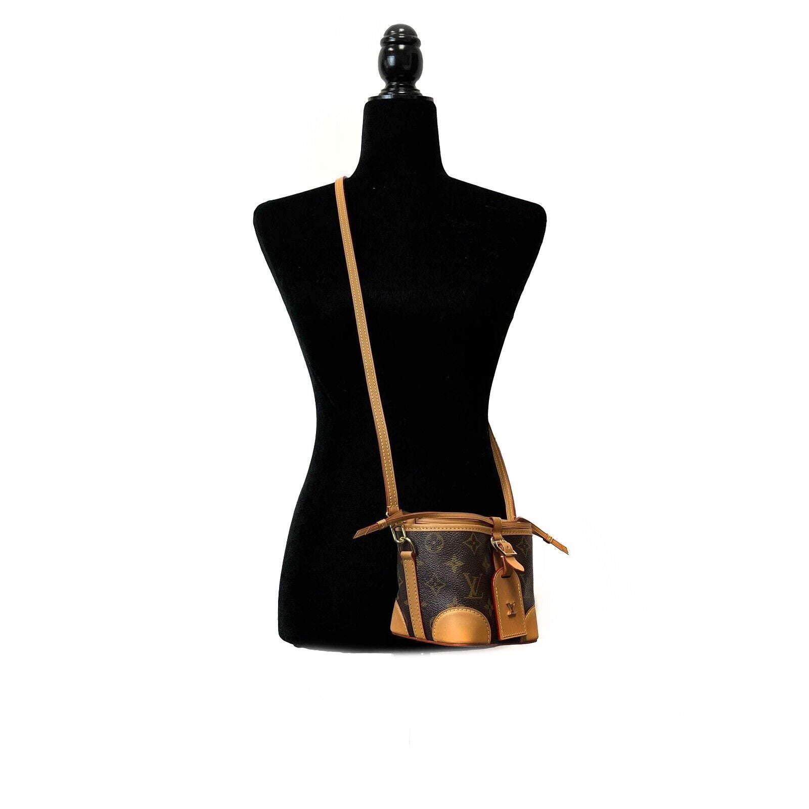 LOUIS VUITTON Noe Nano Purse Monogram Canvas Bucket Bag 2021