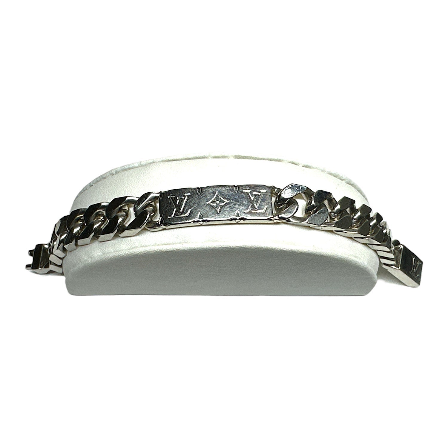 Louis Vuitton Monogram Palladium Finish Cuban Link Bracelet M00270 - DI1210