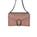 Gucci Suede Crystal Small Dionysus Shoulder Bag Peonia