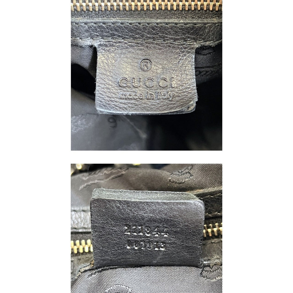 Gucci Black Patent Hysteria Handbag