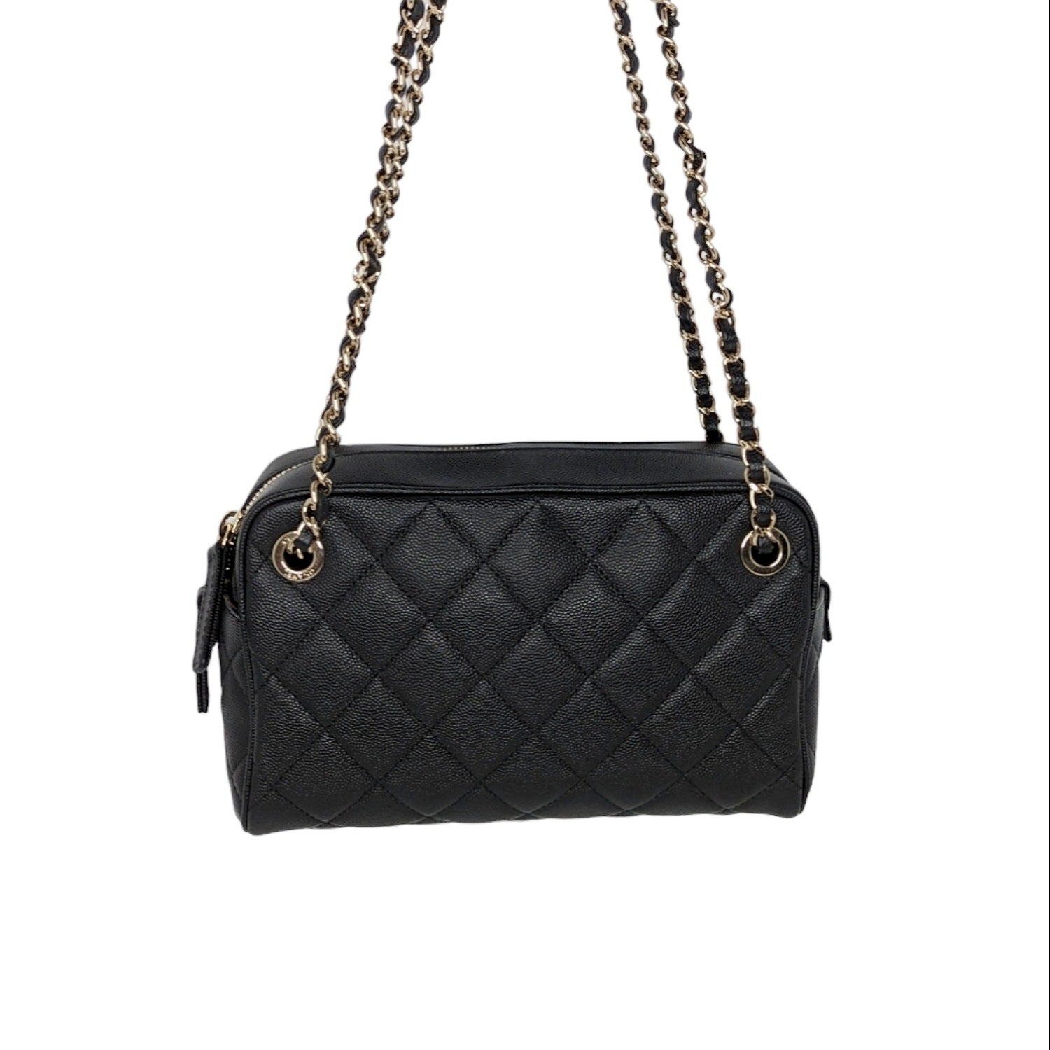 Chanel bag Black Caviar Quilted Small In & Out Camera Case