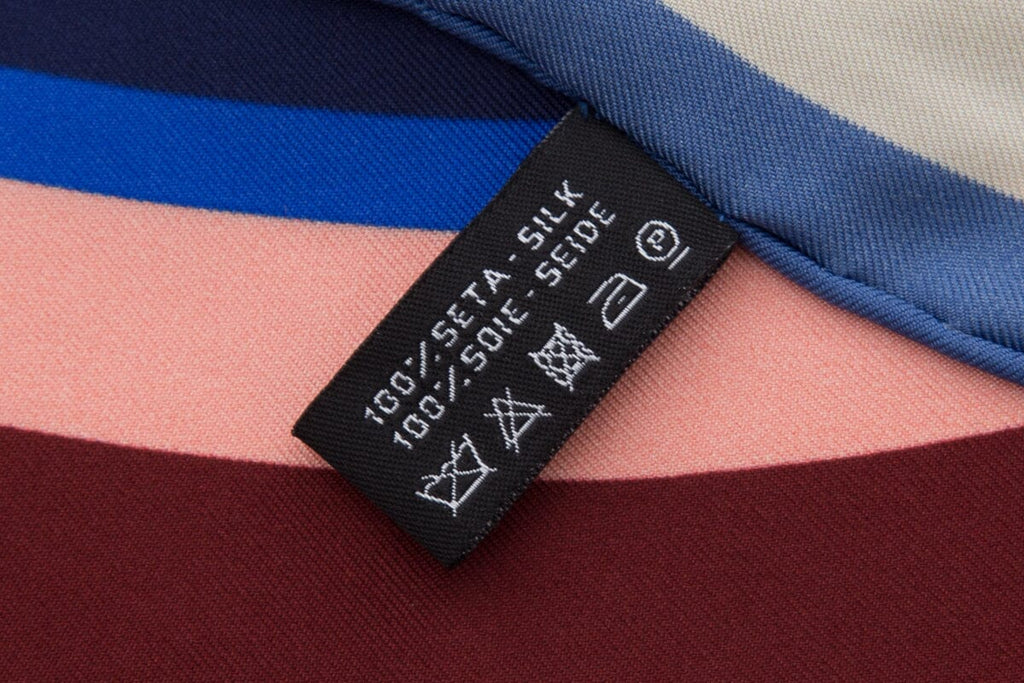 Chanel Multicolor"Rue Cambon Paris" Silk Scarf