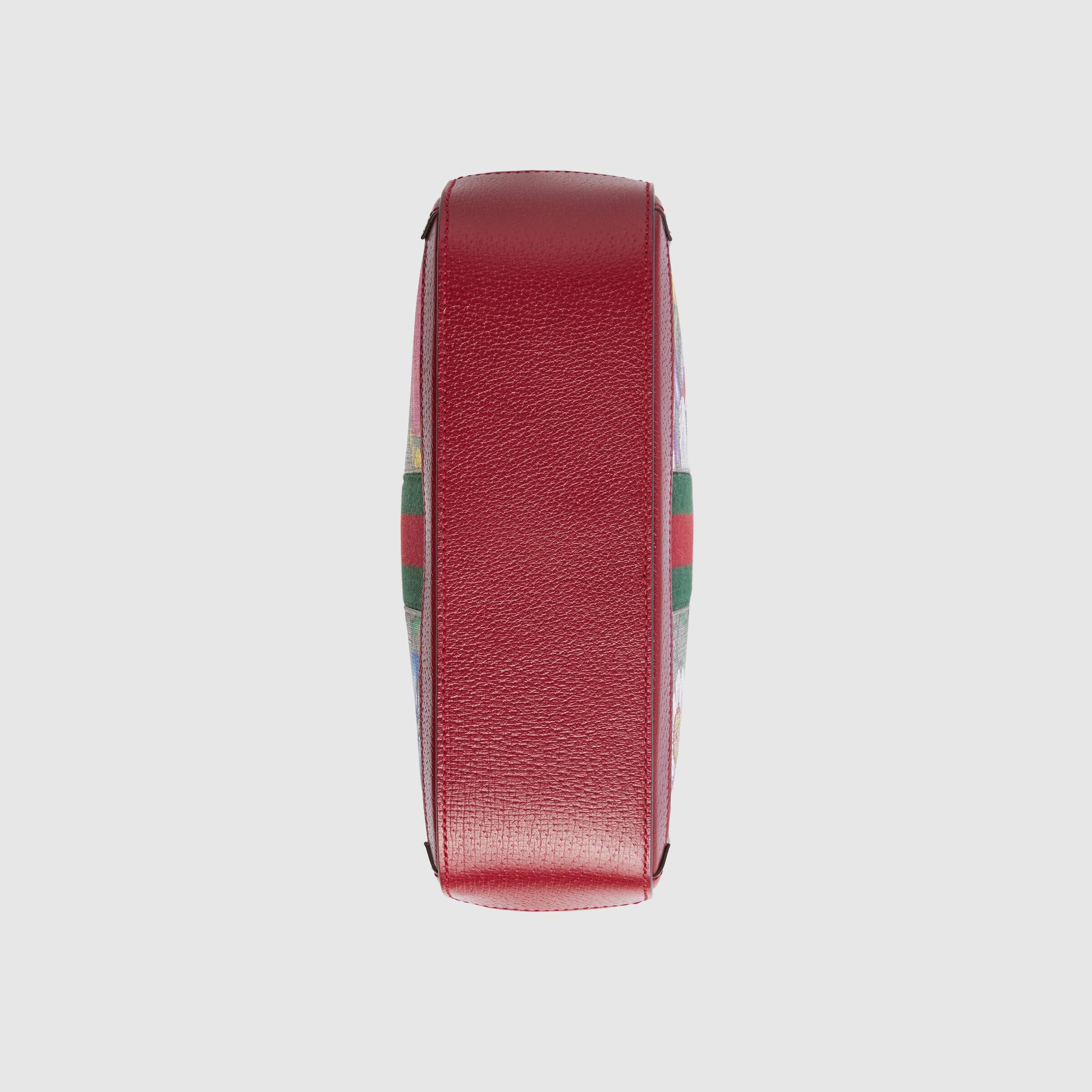 Gucci Ophidia GG Flora Small Shoulder Bag Red