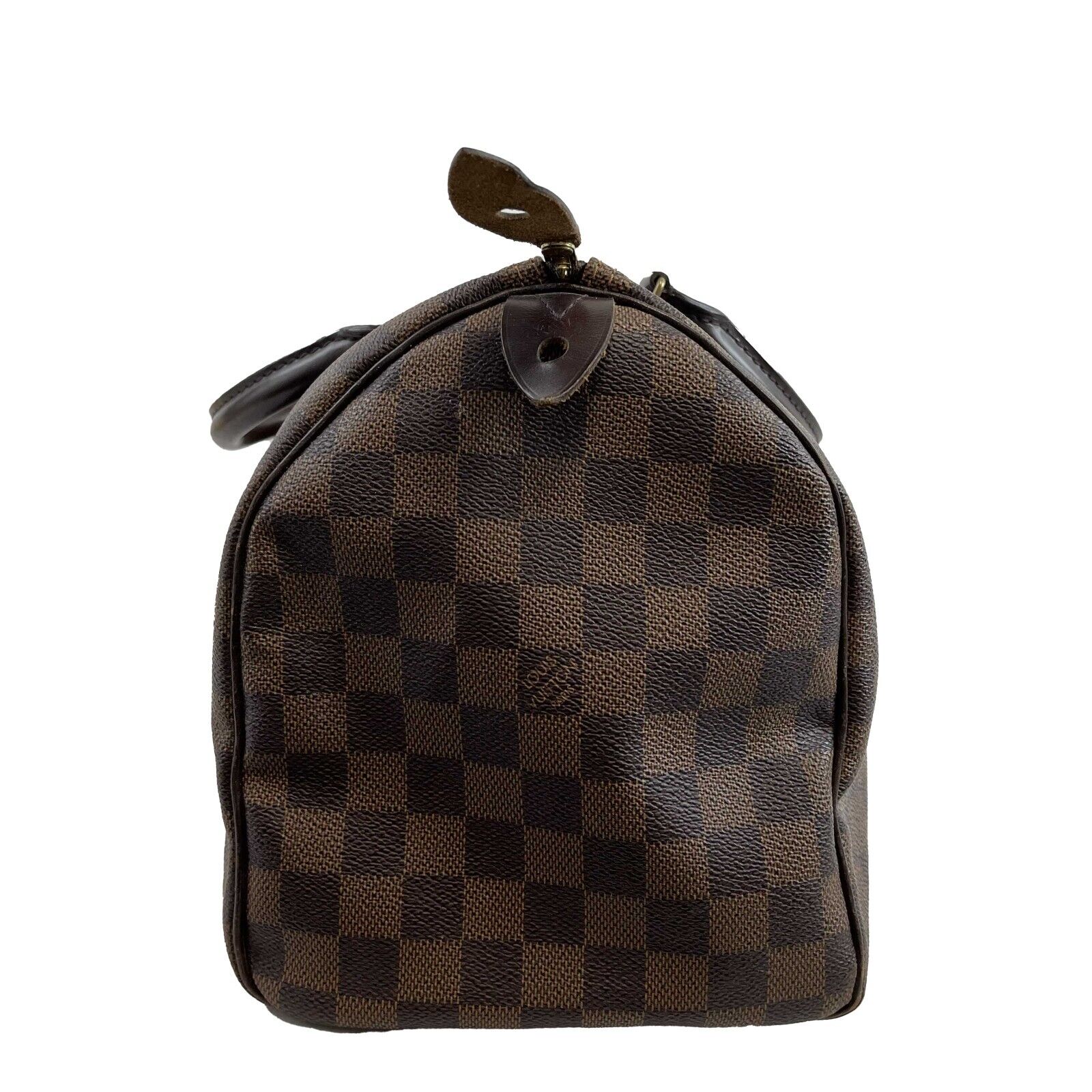 LOUIS VUITTON Speedy 30 2013 Damier Ebene Brown Handbag