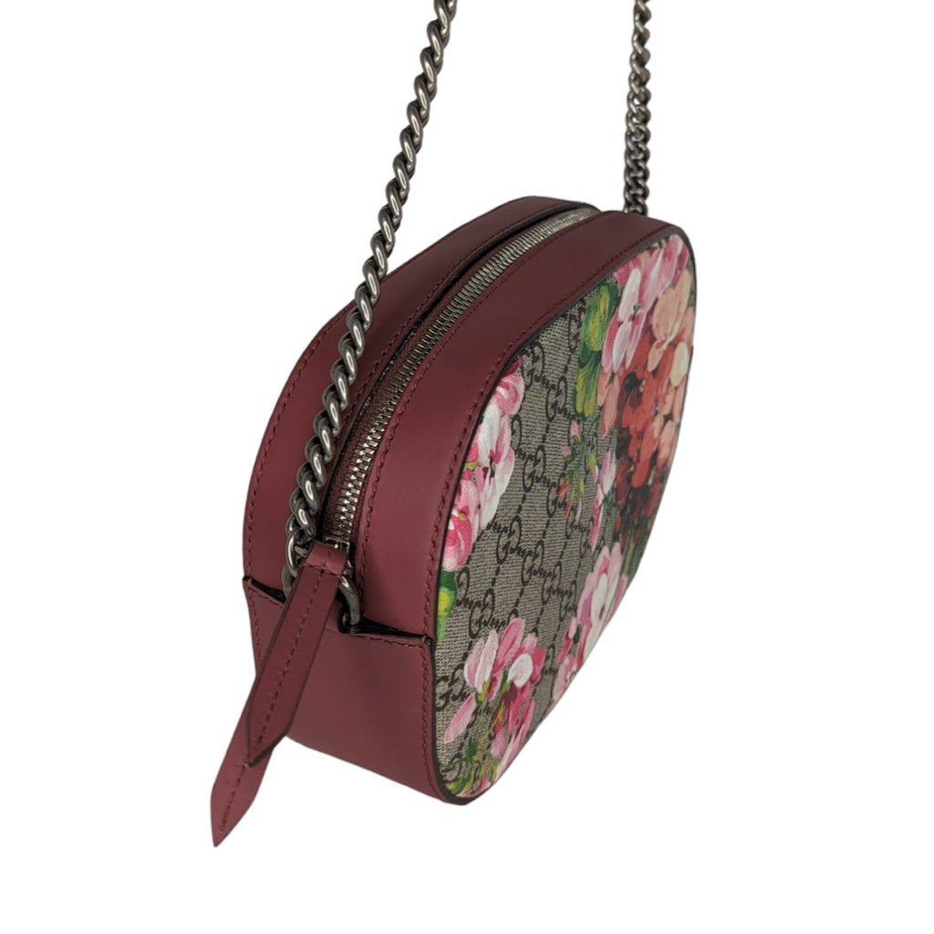 Gucci GG Supreme Blooms Mini Chain Shoulder Bag