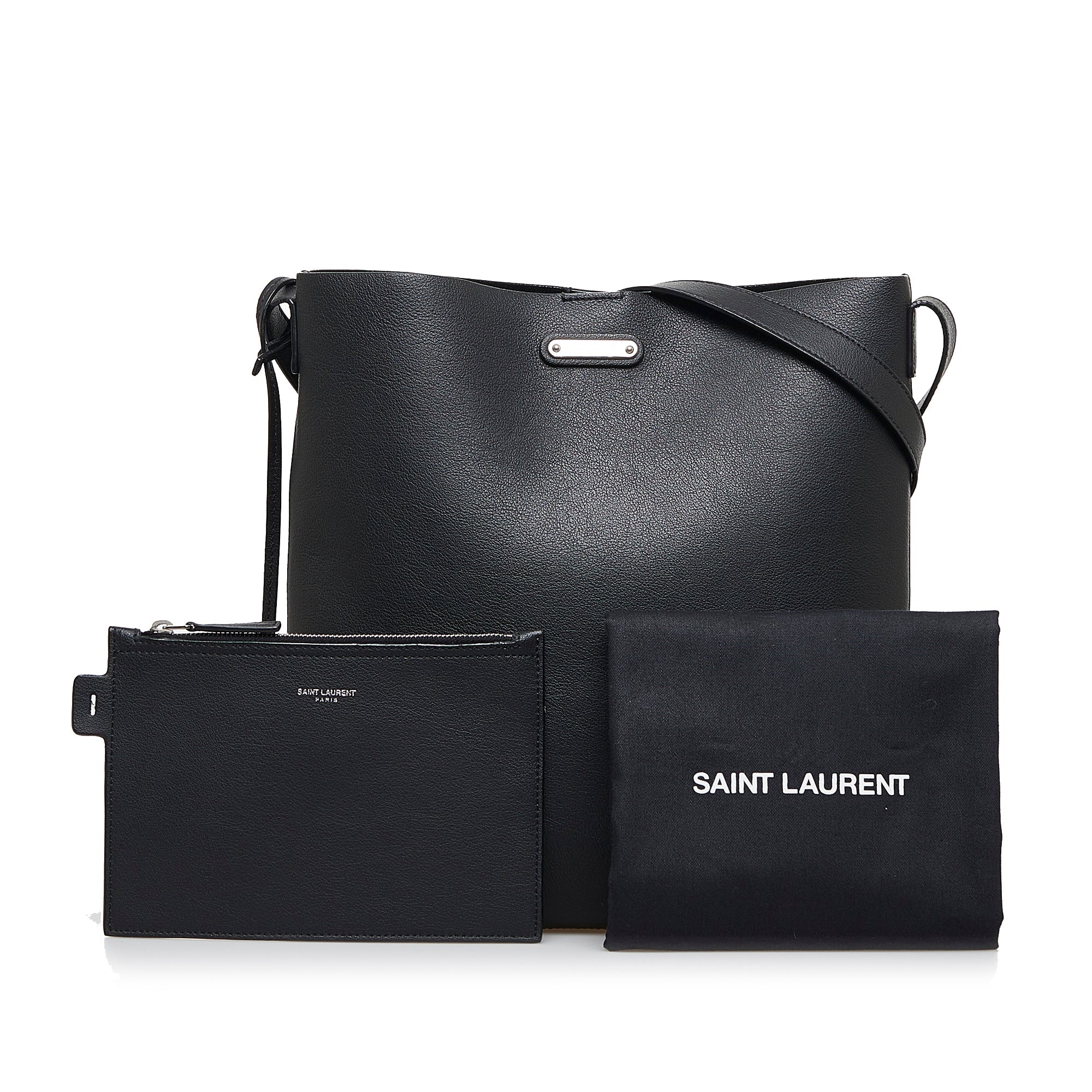 SAINT LAURENT Calf Leather Crossbody Crossbody Bag