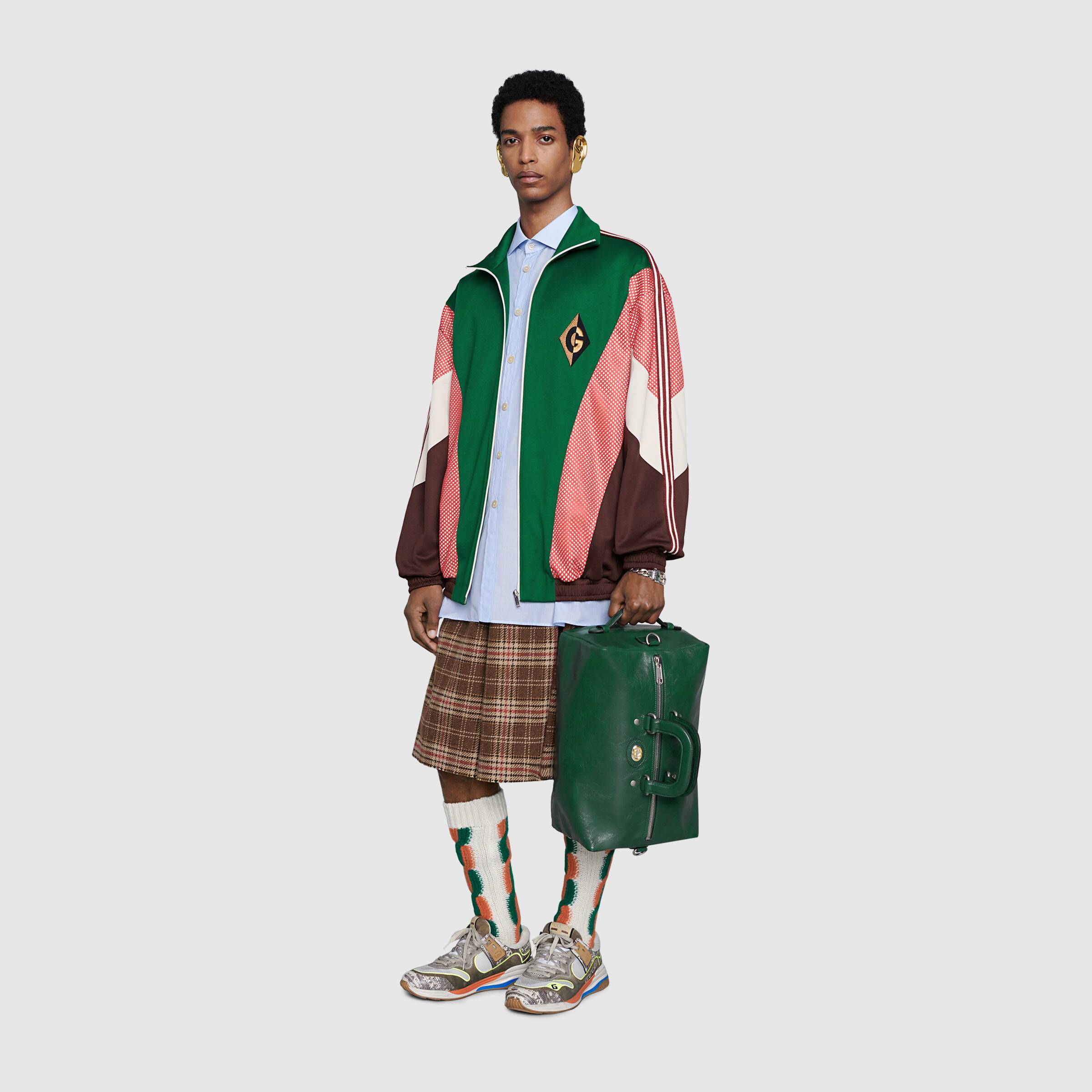 Gucci Soft Leather Backpack Dark Green