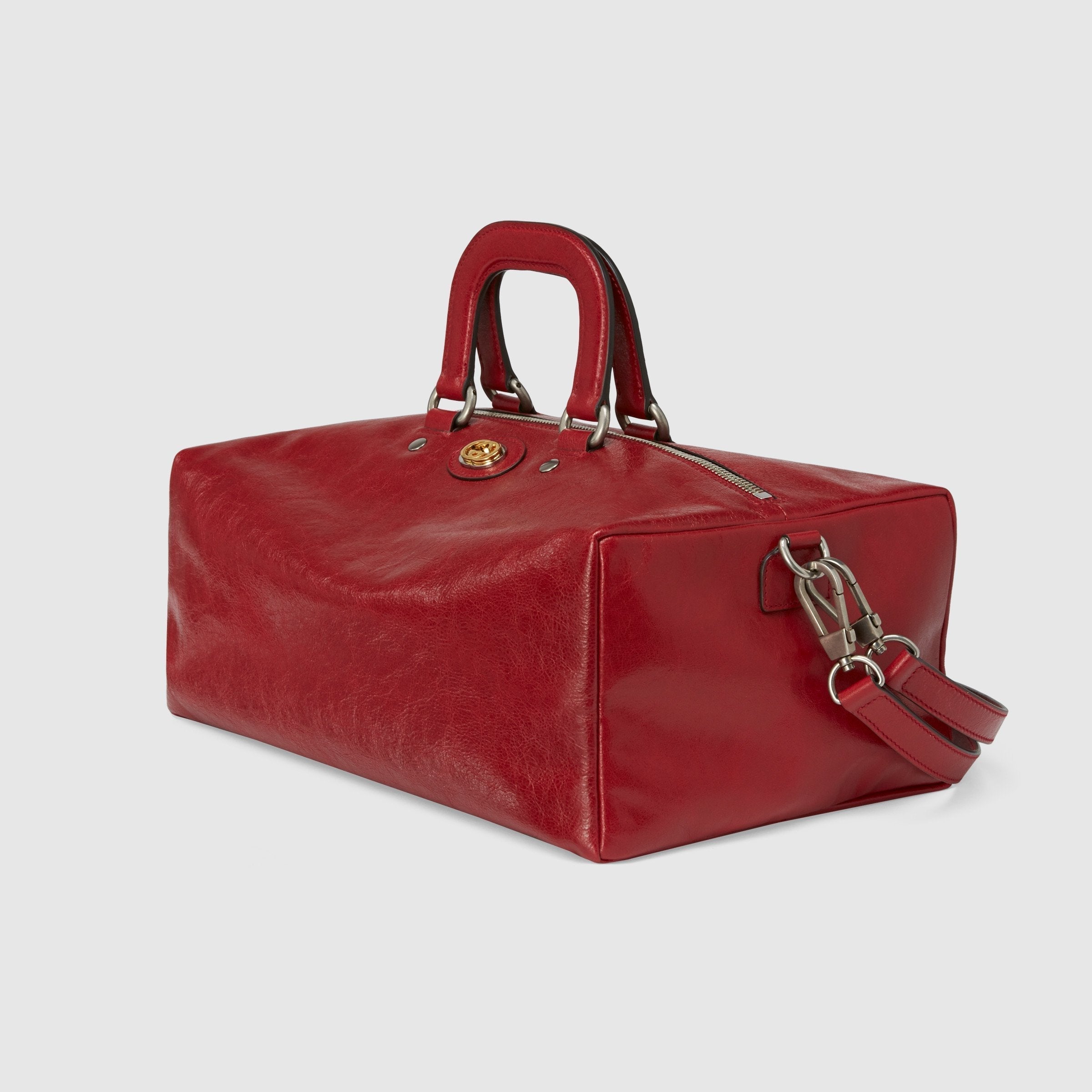 Gucci Soft Leather Backpack Red