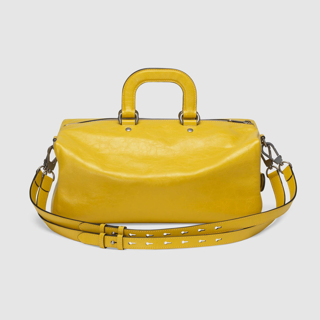 Gucci Soft Leather Backpack Yellow