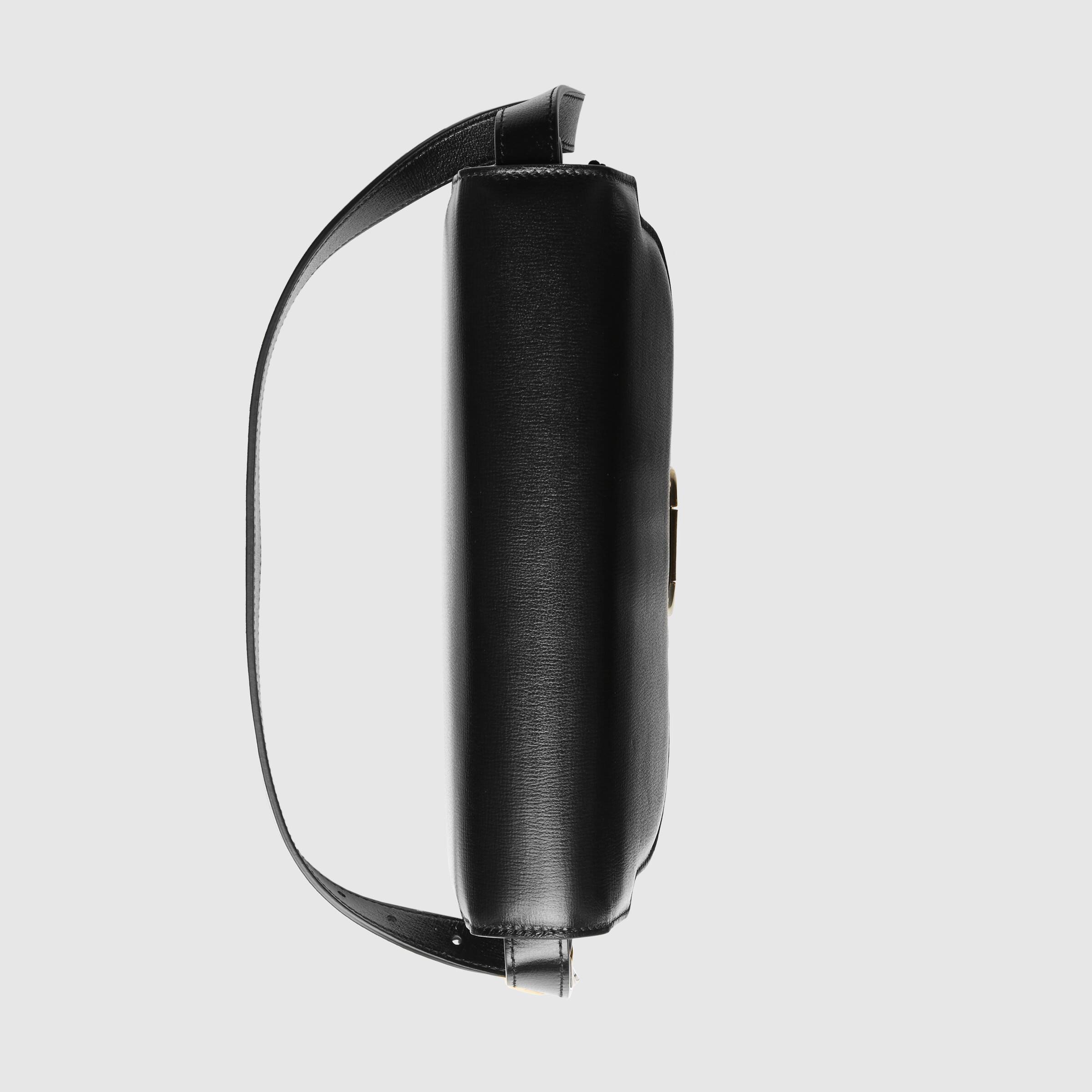 Gucci Small Leather Shoulder Bag Black