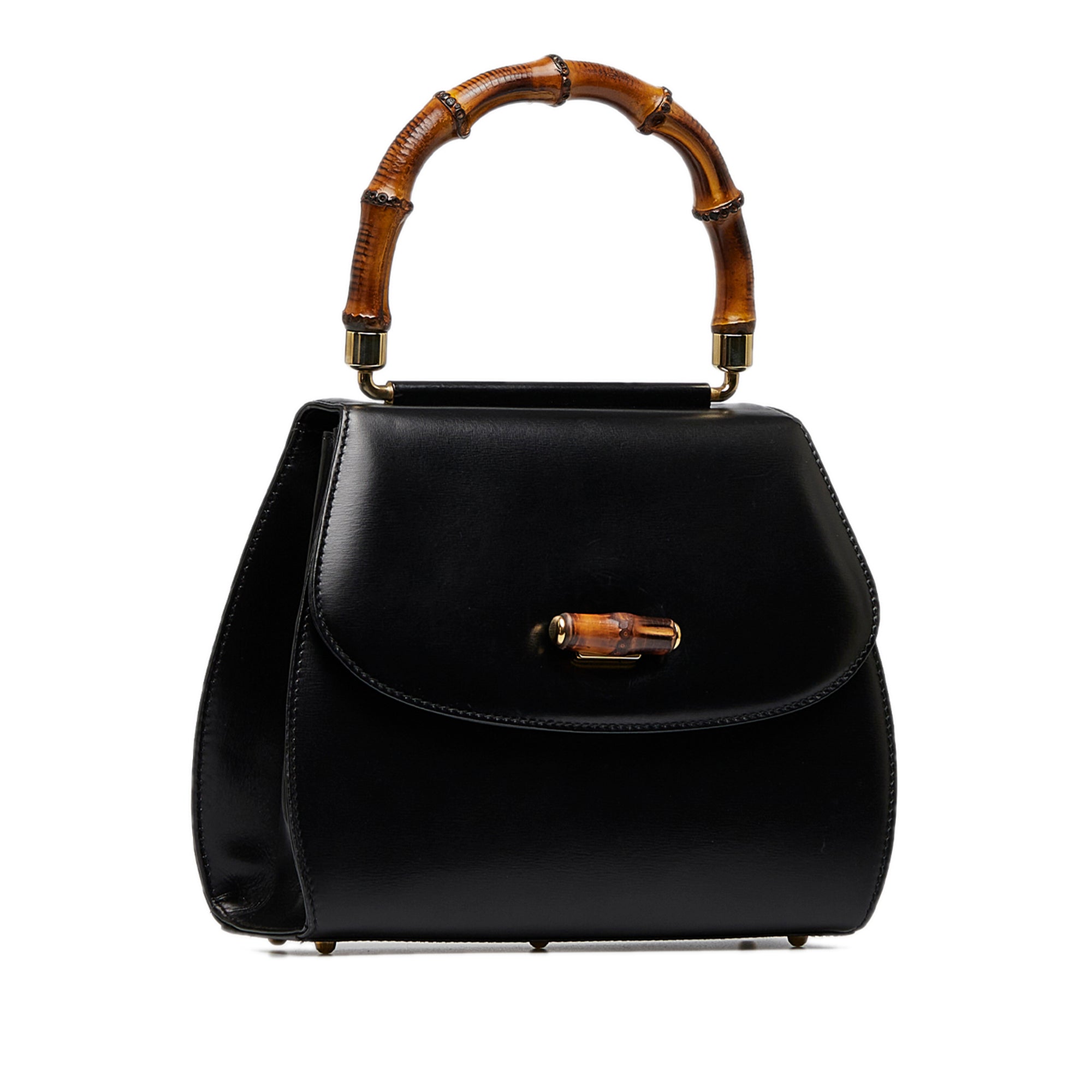 Gucci Bamboo 1947 Black Leather