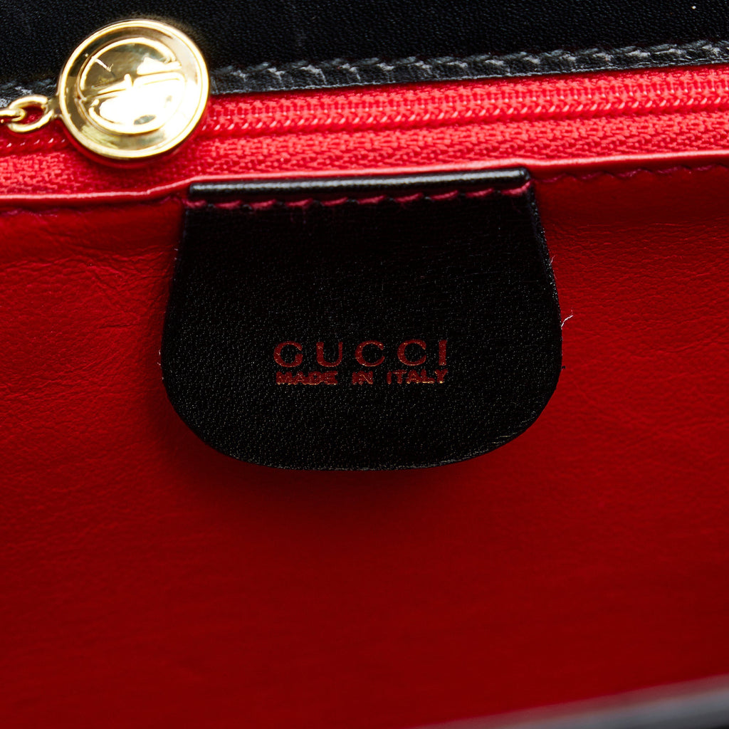Gucci Bamboo 1947 Black Leather