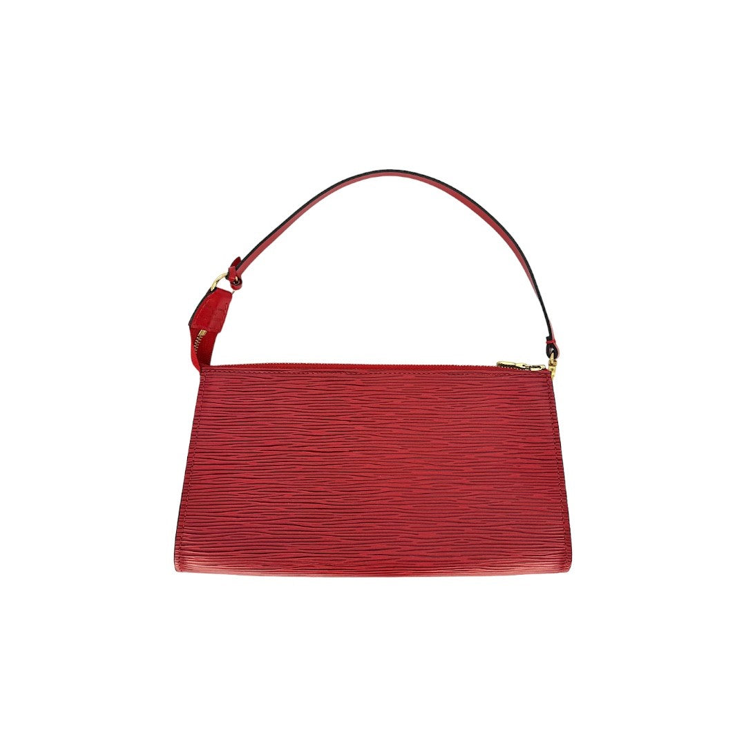 Louis Vuitton Vintage Red Epi Pochette Accessories