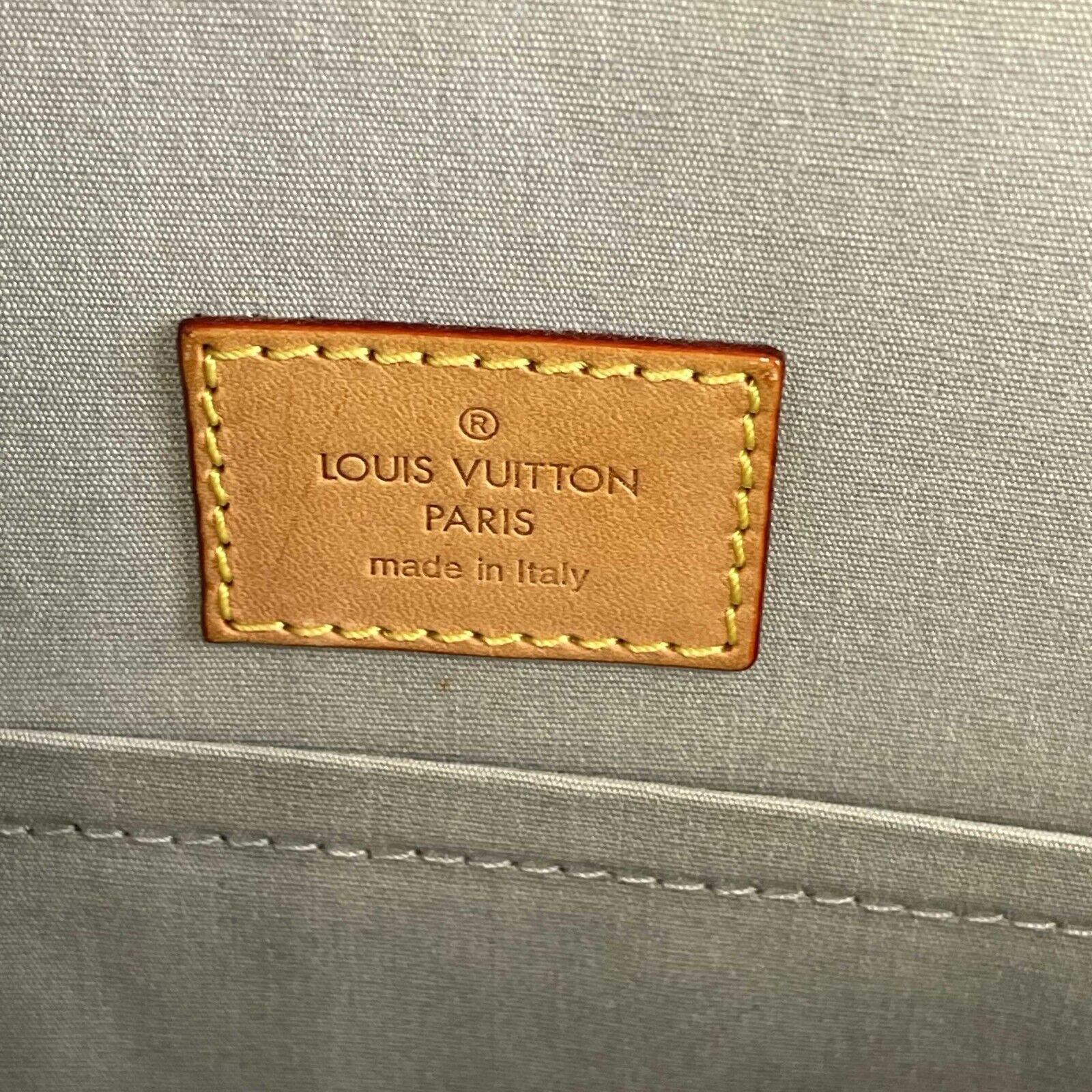 LOUIS VUITTON Monogram Miroir Sac Plat Silver Patent Tote Bag RARE