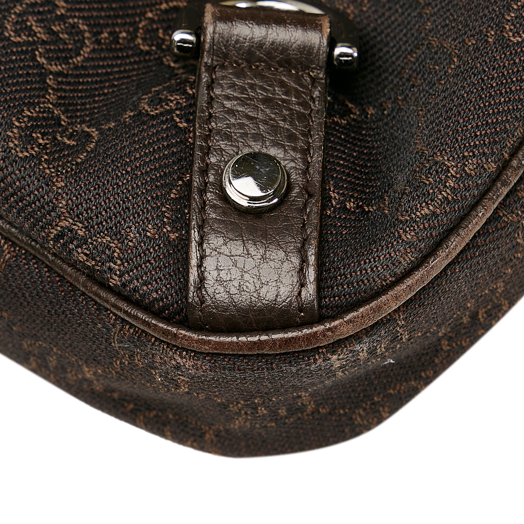 Gucci Abbey D-Ring Hobo Bag Black GG Canvas