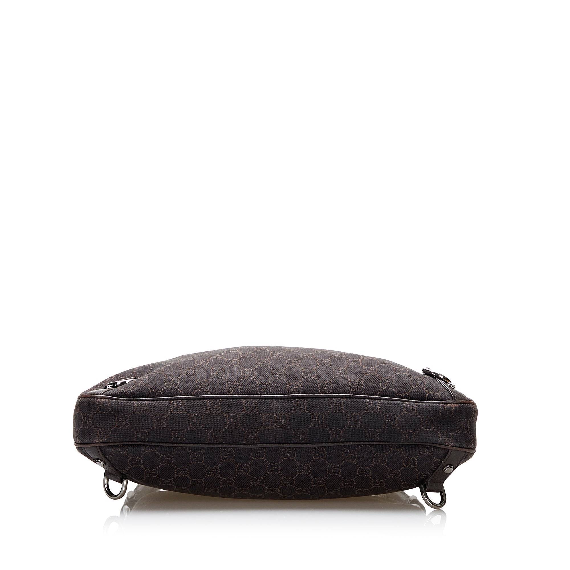 Gucci Abbey D-Ring Hobo Bag Black GG Canvas