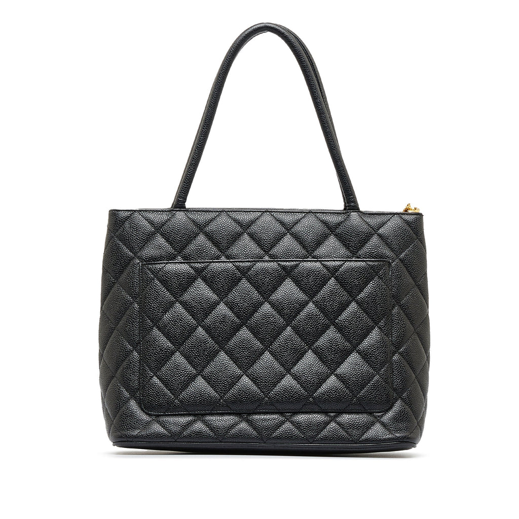 CHANEL Caviar Medallion Tote Bag