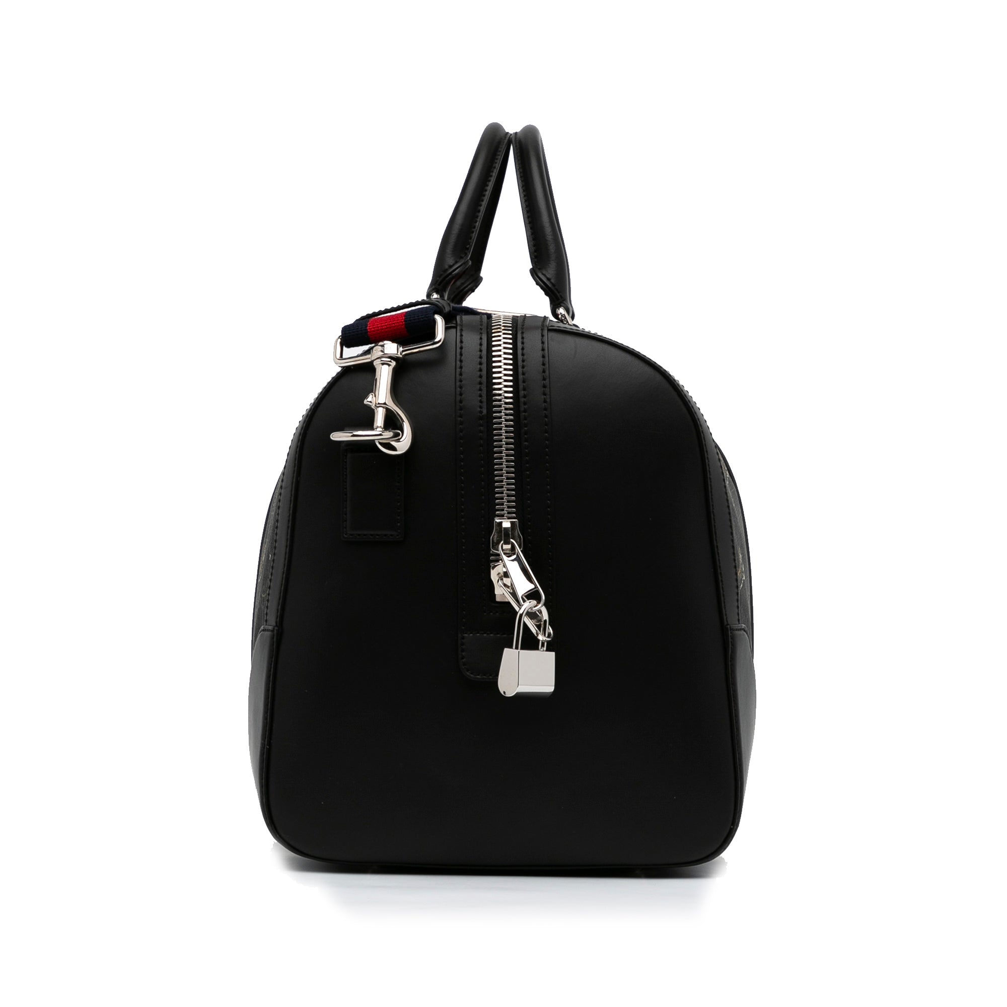 Gucci Duffle Bag Black GG Supreme Tiger Canvas