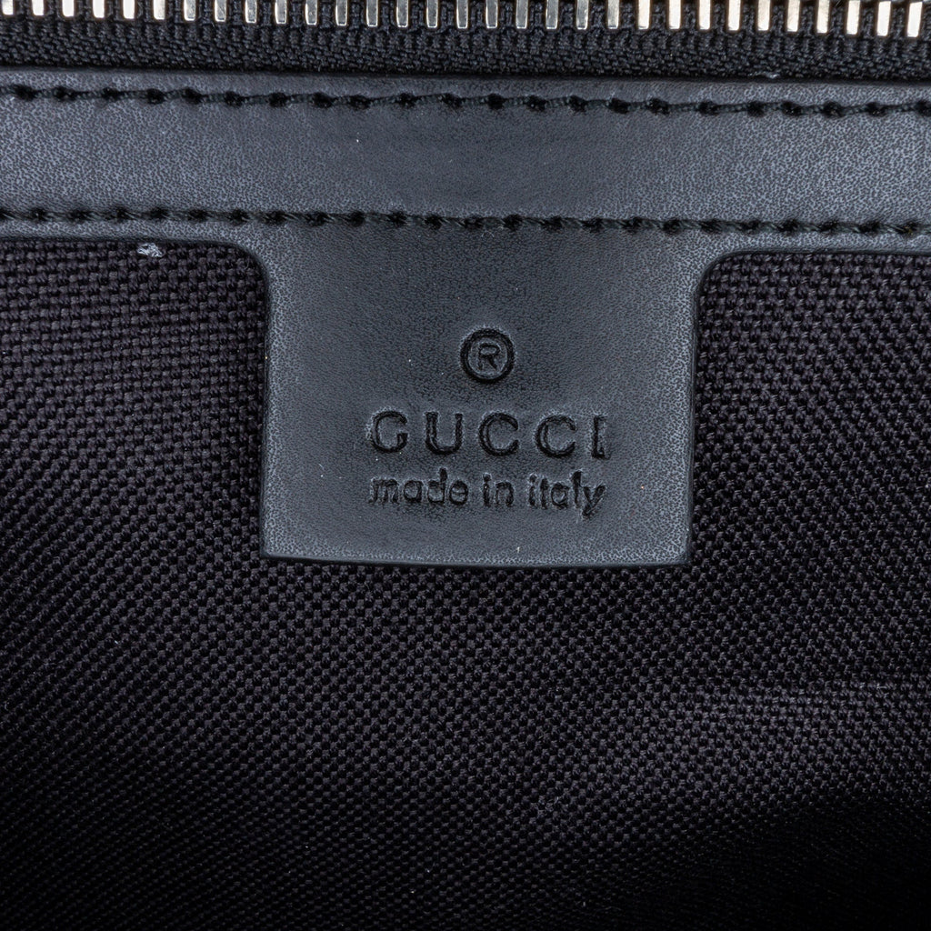 Gucci Duffle Bag Black GG Supreme Tiger Canvas