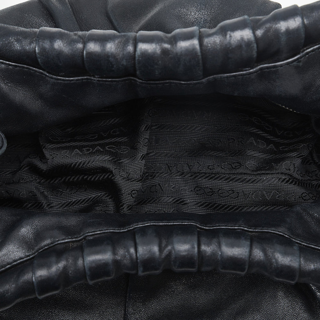 PRADA Leather Ring Handbag