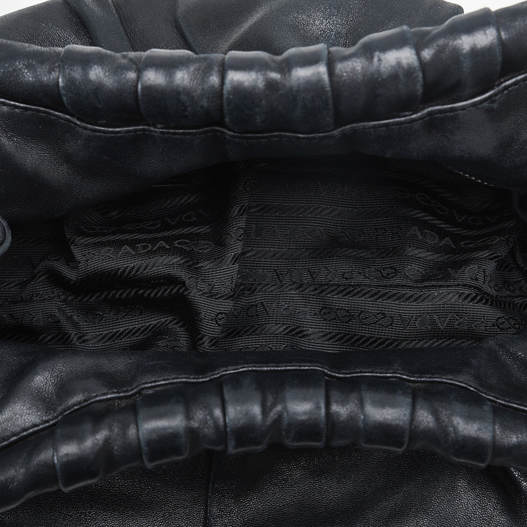 PRADA Leather Ring Handbag